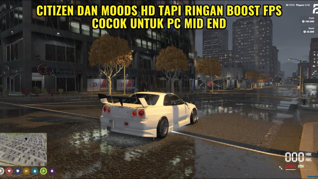 CITIZEN RINGAN SMOOTH DAN HD BOOST FPS COCOK UNTUK PC MID END FIVEM GTA5 RP