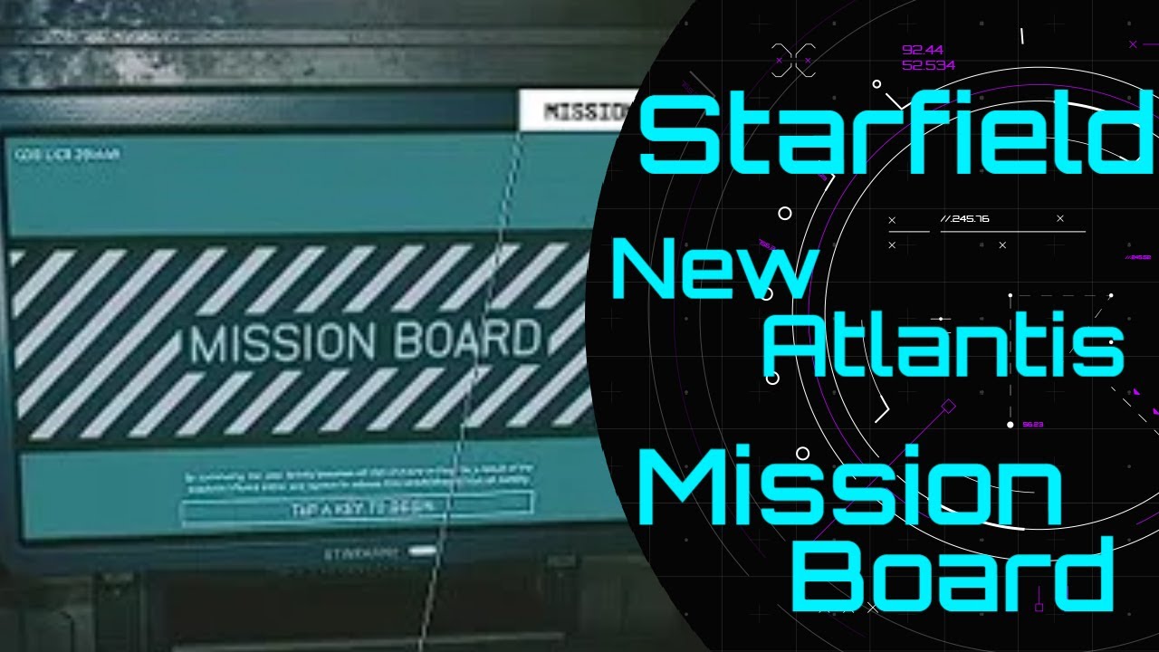 Starfield - Navigating to the New Atlantis Mission Board