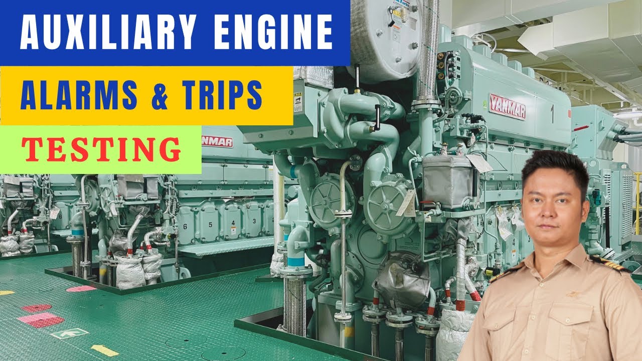 [YANMAR] Alarms and Trips Testing of Auxiliary Engine | MOE MYiNT SHEiN | Technical Vlog : 096