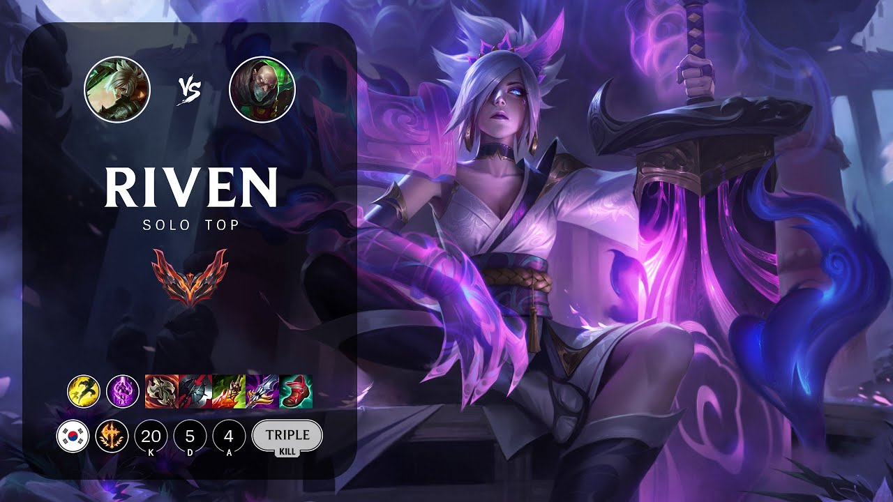 Riven Top vs Singed - KR Grandmaster Patch 13.23
