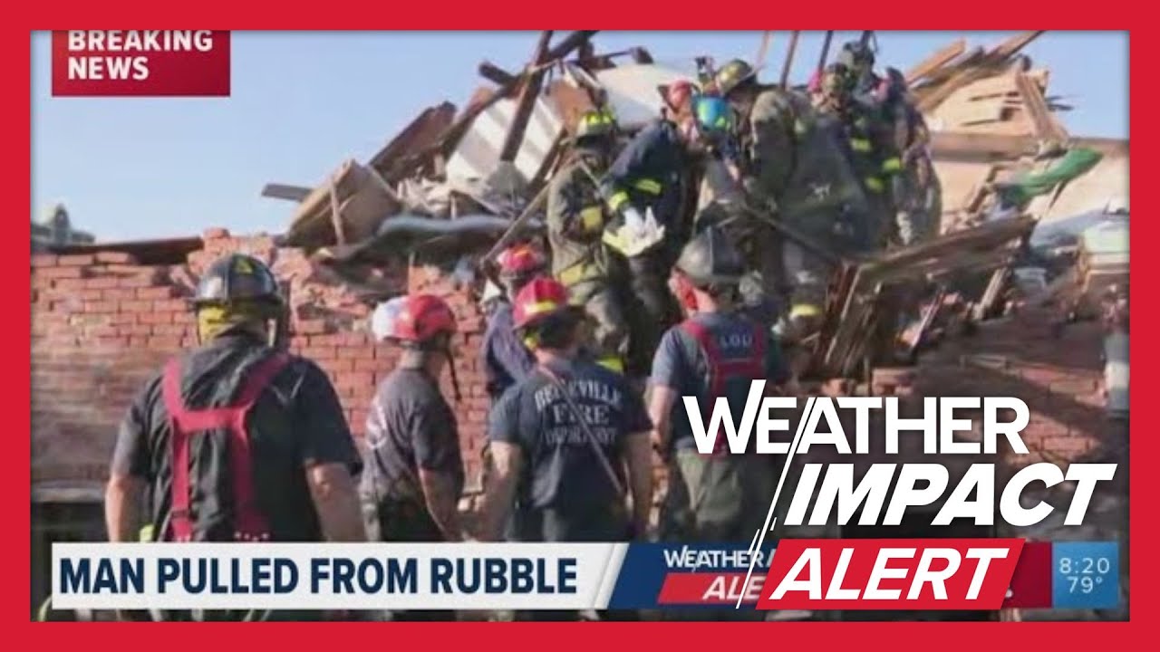 Man pulled from leveled St. Louis building after tornado