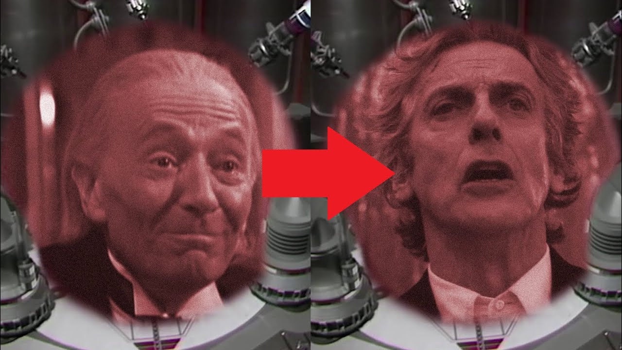Doctor Who: Earthshock - Cybermen look at the old faces of the Doctor - Updated Scene
