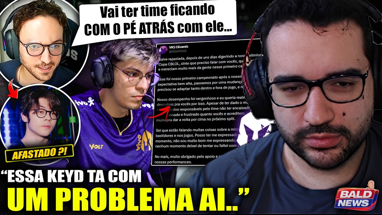 VAZOU! Boal tinha sido AFASTADO do ELENCO da KEYD! Disamis se PRONUNCIA e Streamers comentam