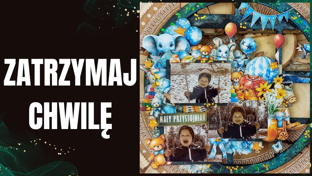 Dziecięce Koło – pamiątka pełna wspomnień | Mixed Media DIY