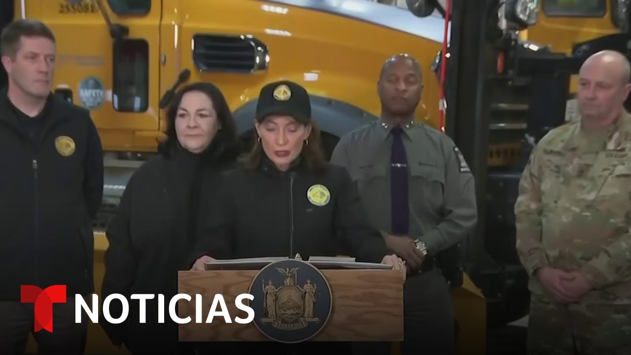 La gobernadora de Nueva York declara el estado de emergencia ante llegada de tormenta