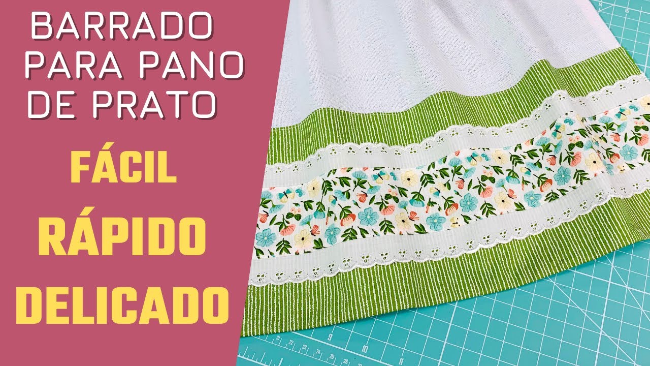 PASSO A PASSO PANO DE PRATO F&Aacute;CIL E R&Aacute;PIDO