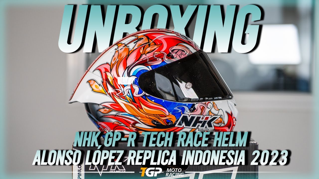NHK GP-R Tech Race Helm Alonso López Replica Indonesia 2023 | Unboxing | TGP