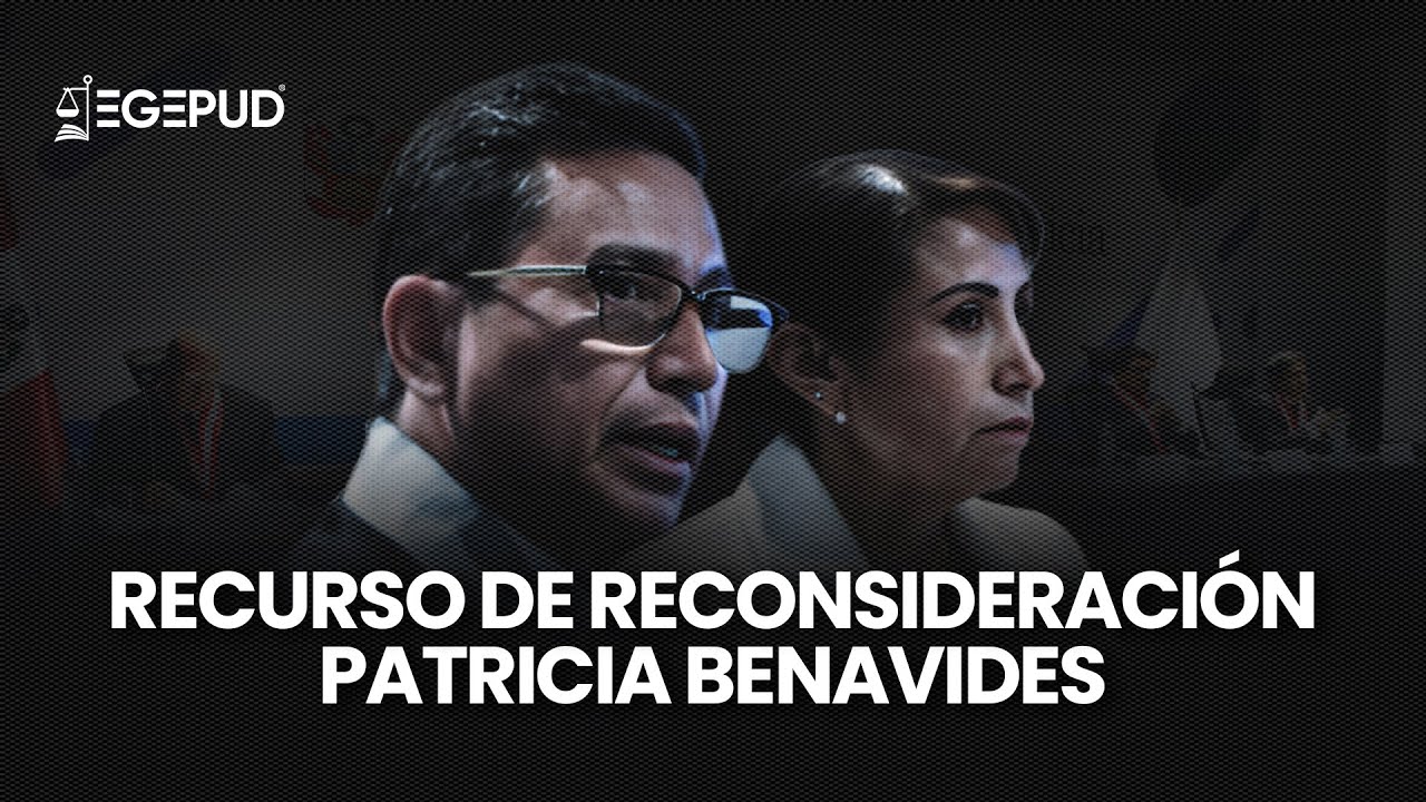 Patricia Benavides: Recurso de reconsideración presentado ante la Junta Nacional de Justicia