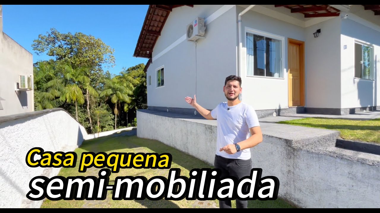 Tour completo por uma casa semi-mobiliada.