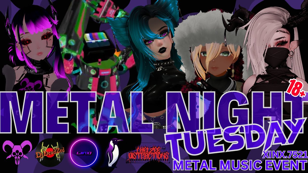 METAL NIGHT @ XINX // 2025-03-19 // #vrchat #vrchatstreamer #livedjsets