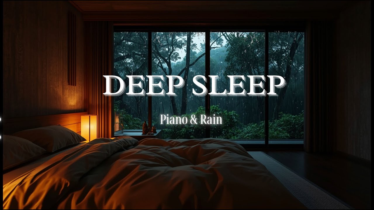 Autumn Rain Deep Sleep Music | Soft Piano for Inner Peace and Balance