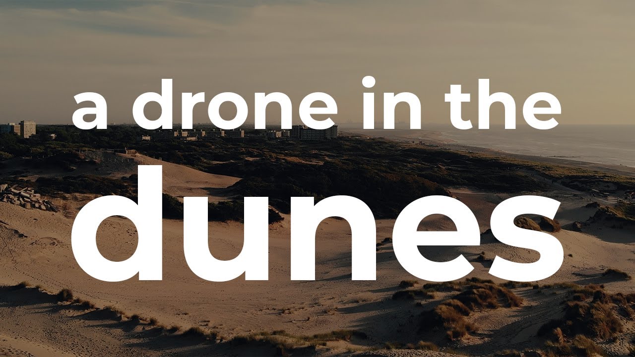 A drone in the dunes - The Netherlands