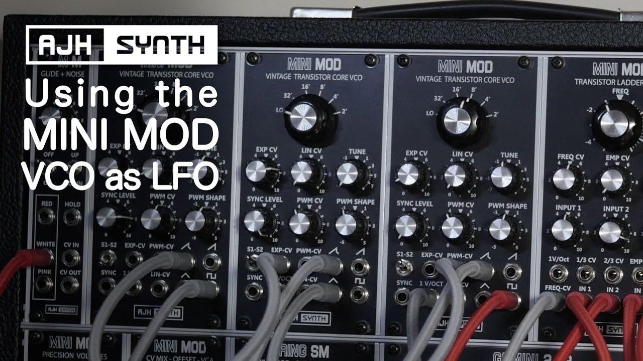 MiniMod VCO as LFO - Use as a Low Frequency Oscillator for Modulation, & Extending it's CV Range