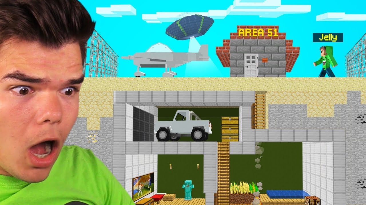 I BUILT A TROLL AREA 51 In MY MINECRAFT WORLD!
