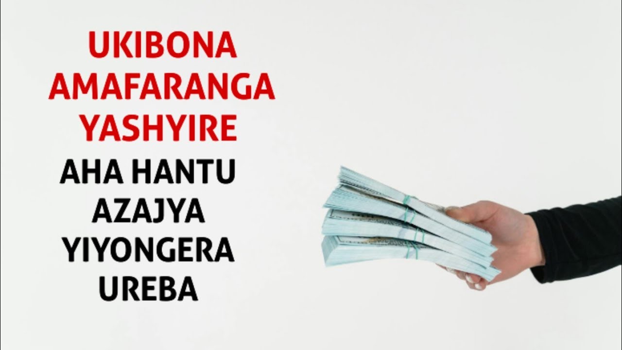 AHANTU 5 H'INGENZI UGOMBA KUJYA USHYIRA AMAFARANGA YAWE || NIBWO BURYO WAGERA KU NTEGO WIHAYE VUBA