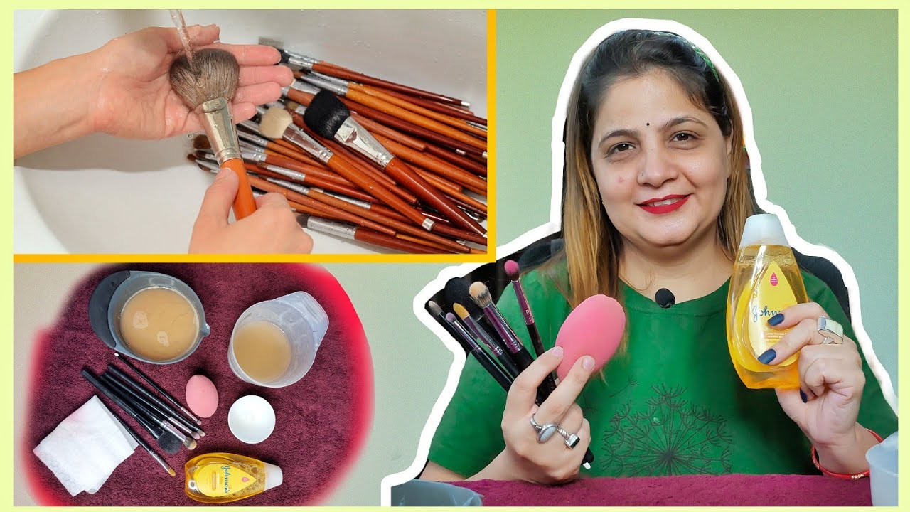 how to clean your makeup brushes properly | मेकअप ब्रश कैसे साफ करे | At Home / @sumansisahgal