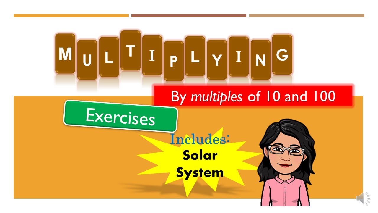 Multiplication by multiples of 10 and 100 flashcards | Parts of the Solar System | Gradeschool