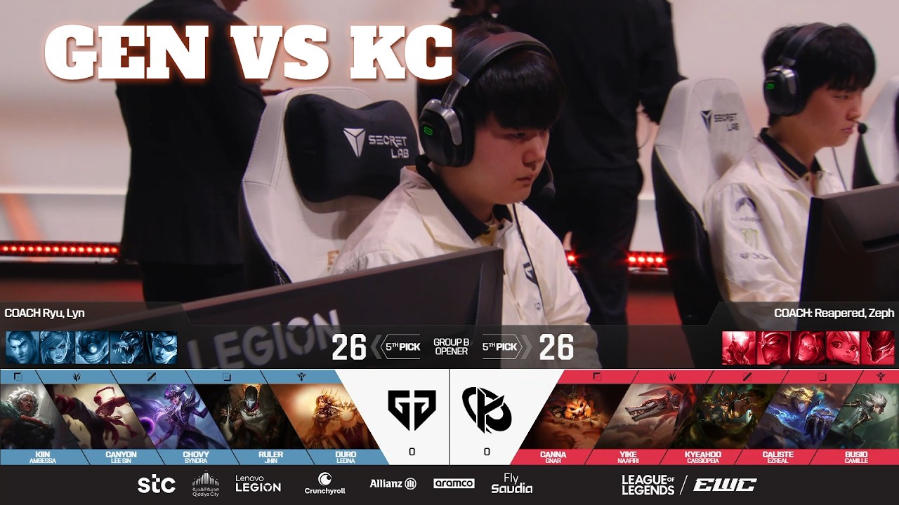 GEN vs KC | Esports World Cup 2026 Group Stage Day 1 | Gen.G vs Karmine Corp