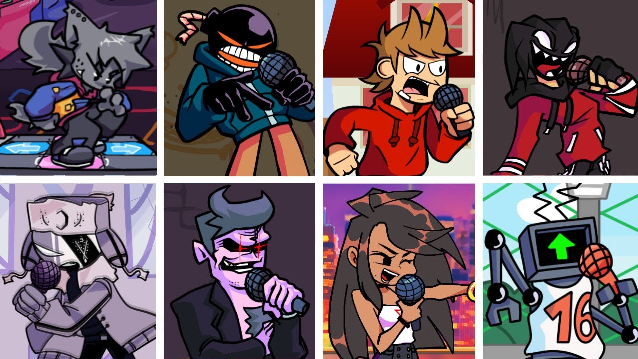 Friday Night Funkin' - Beathoven but every Opponent's turn a Different Character Sings