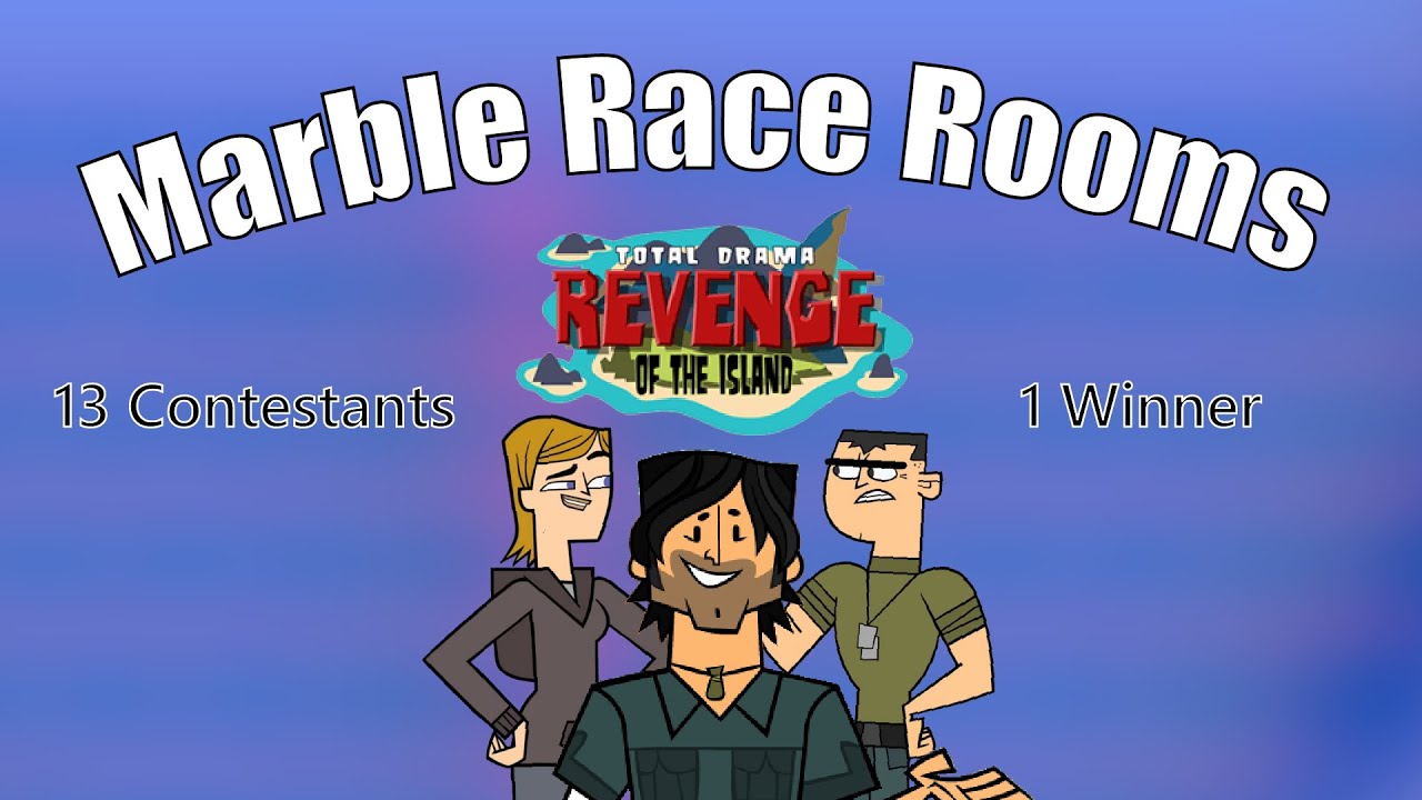 Total Drama Revenge Of The Island | Marble Race Rooms | 13 Contestants