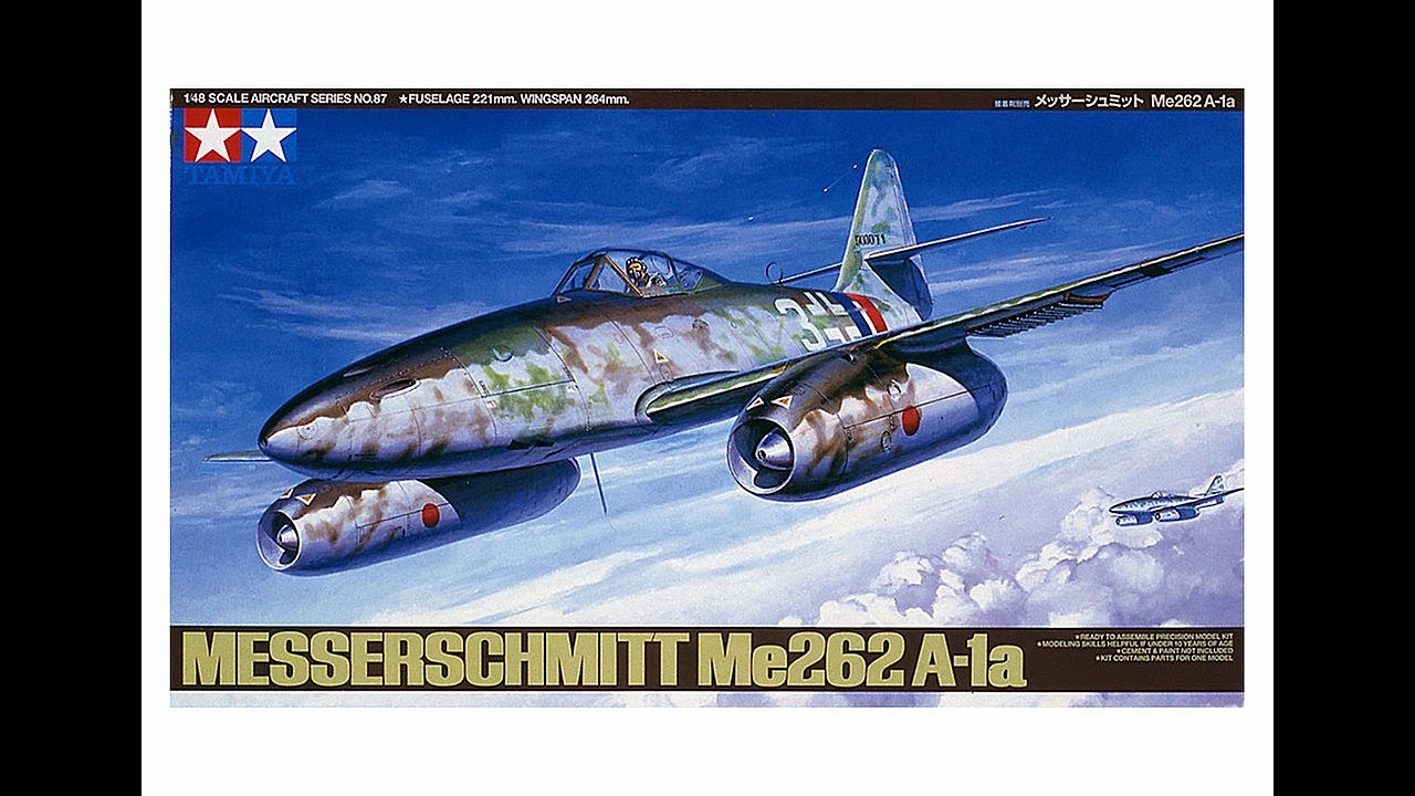 Tamiya : Messerschmitt Me262 A-1a : 1/48 Scale Model : In Box Review
