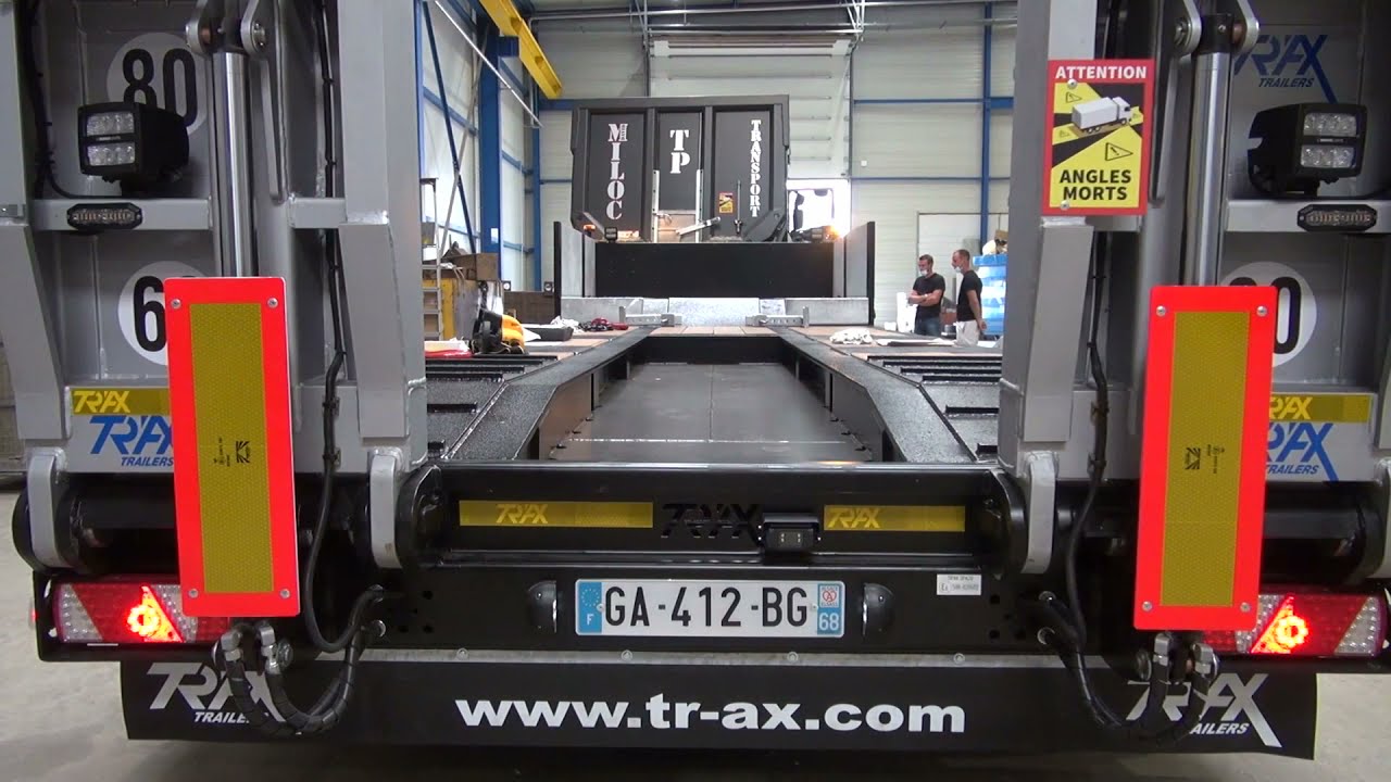 Remorque porte Engin 5 essieux TR'AX TRAILERS