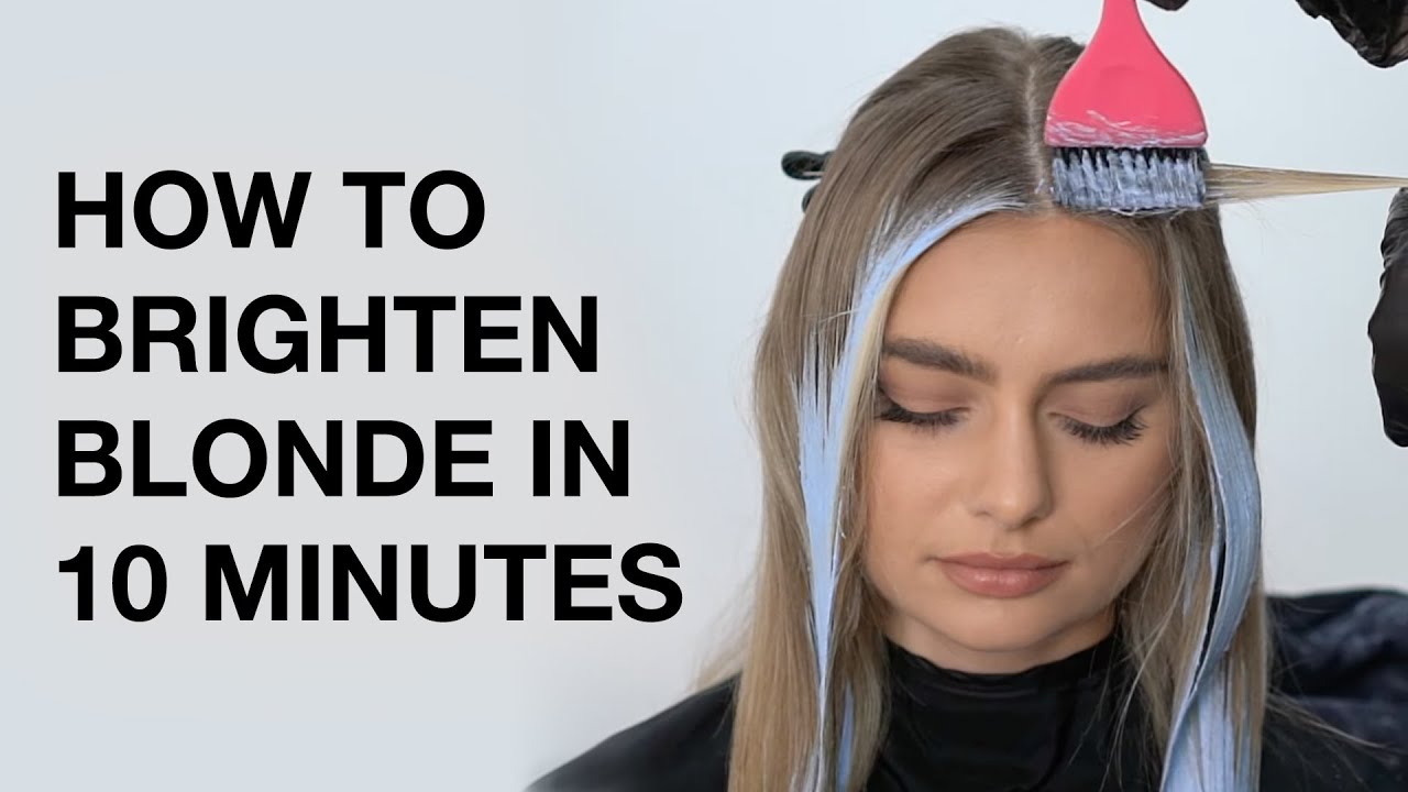 How to Brighten Blonde in 10 Minutes | High Impact Balayage Hair Technique | Kenra Color
