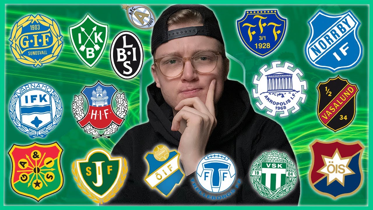 RANKAR SUPERETTAN KLUBBMÄRKEN
