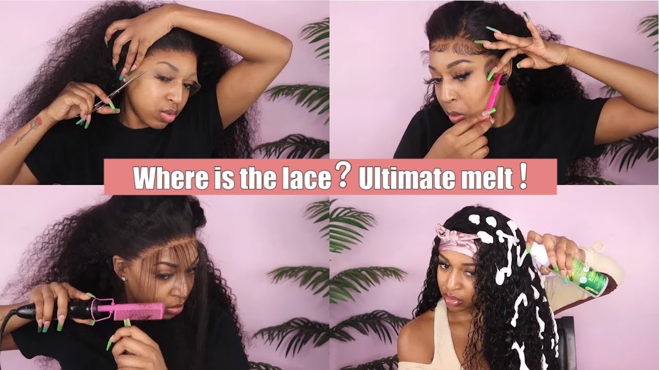 Very detailed invisible lace melting！30” baddie wig slayage ！Ft. Wiggins hair