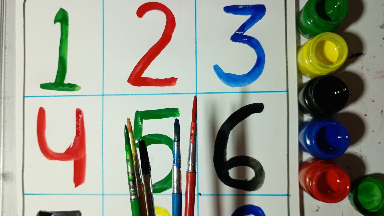 Learn counting with colours| Learn counting for kids| Learn 1 to 10 numbers| 1234 numbers 