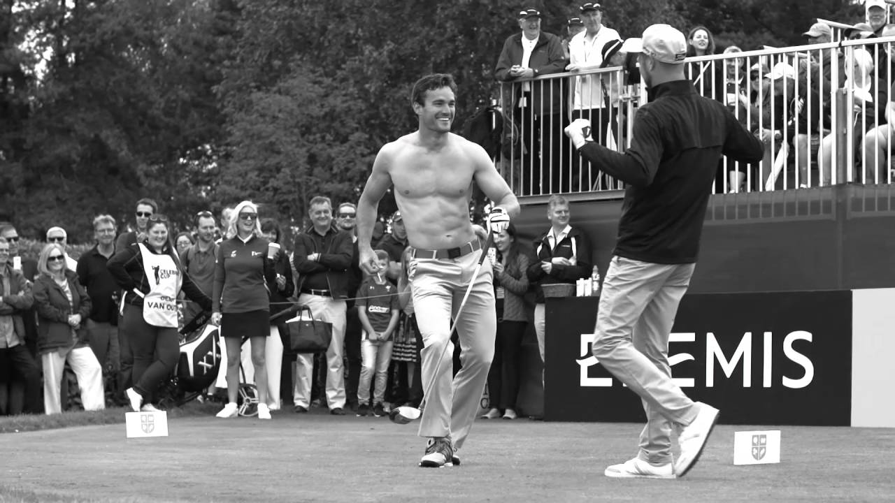Max and Thom Evans and their revealing tee shot routine