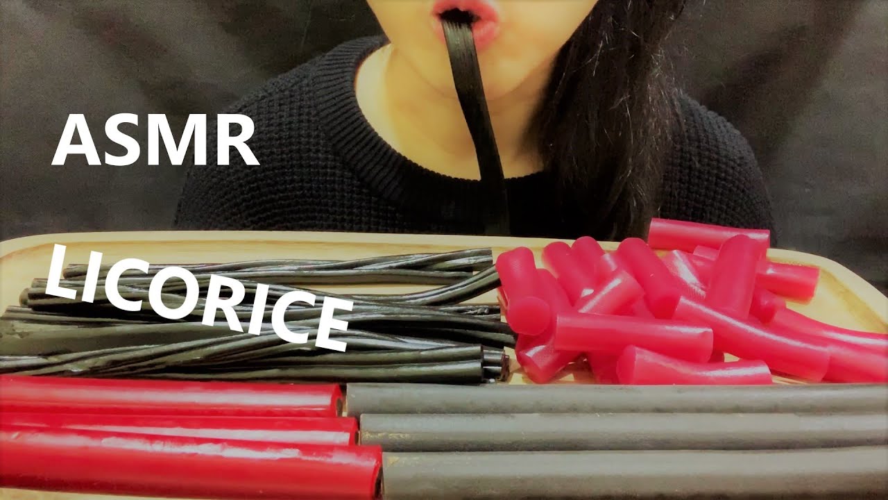 ASMR | LICORICE  CANDY LOLLIES |  EATING SOUND 감초젤리 라즈베리 초코젤리 먹방| MISS100COOKIE