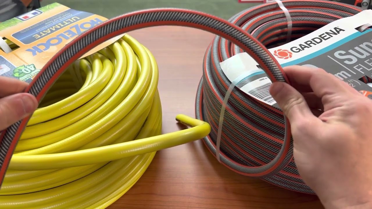 Hozelock vs Gardena Hose Kink test