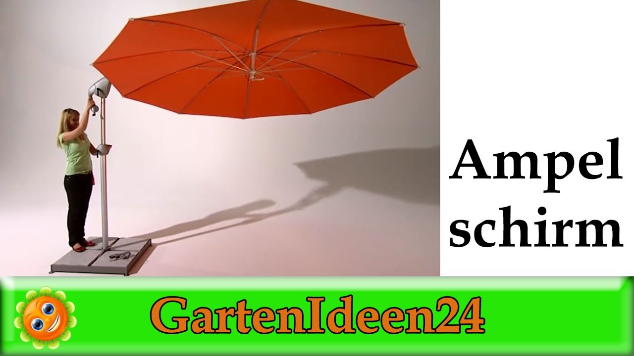 Der Ampelschirm als wirkungsvoller Sonnenschutz im Garten