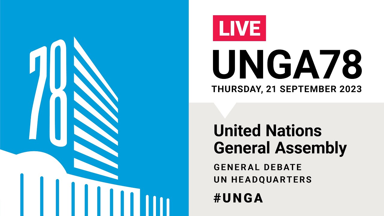 #UNGA78 General Debate Live (Kenya, Palestine, European Union, France & More)- 21 September 2023