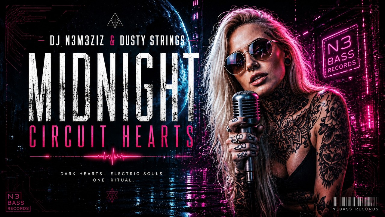 MIDNIGHT CIRCUIT HEARTS &mdash; DJ N3M3ZIZ & Dusty Strings | Cyberpunk Industrial Techno