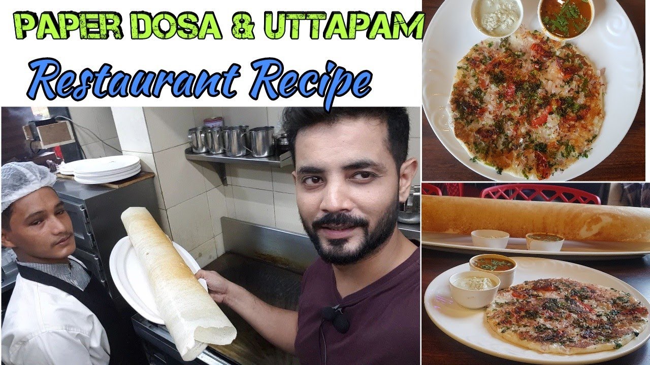 How to make #PAPERDOSA , UTTAPAM and COCONUT CHUTNEY | Restaurant Recipe | My Kind of Productions