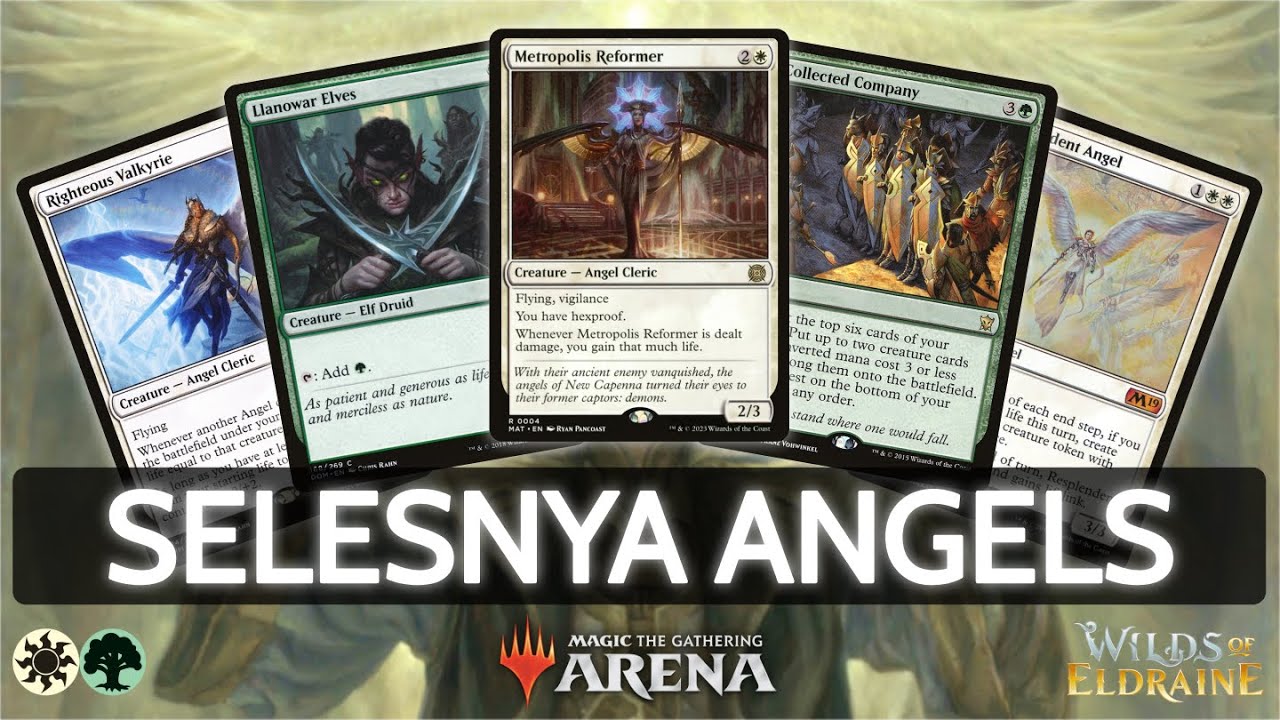 ⚪🟢 Selesnya Angels, 60% Win Rate | MTG Arena | Explorer | BO3 | Wilds of Eldraine