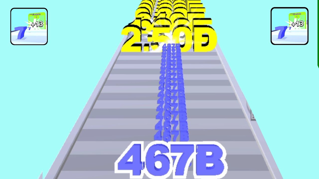 Play 99999 TikTok Video Game Walkthrough Marble Run VS Number Master:Run and Merge leve part #8.