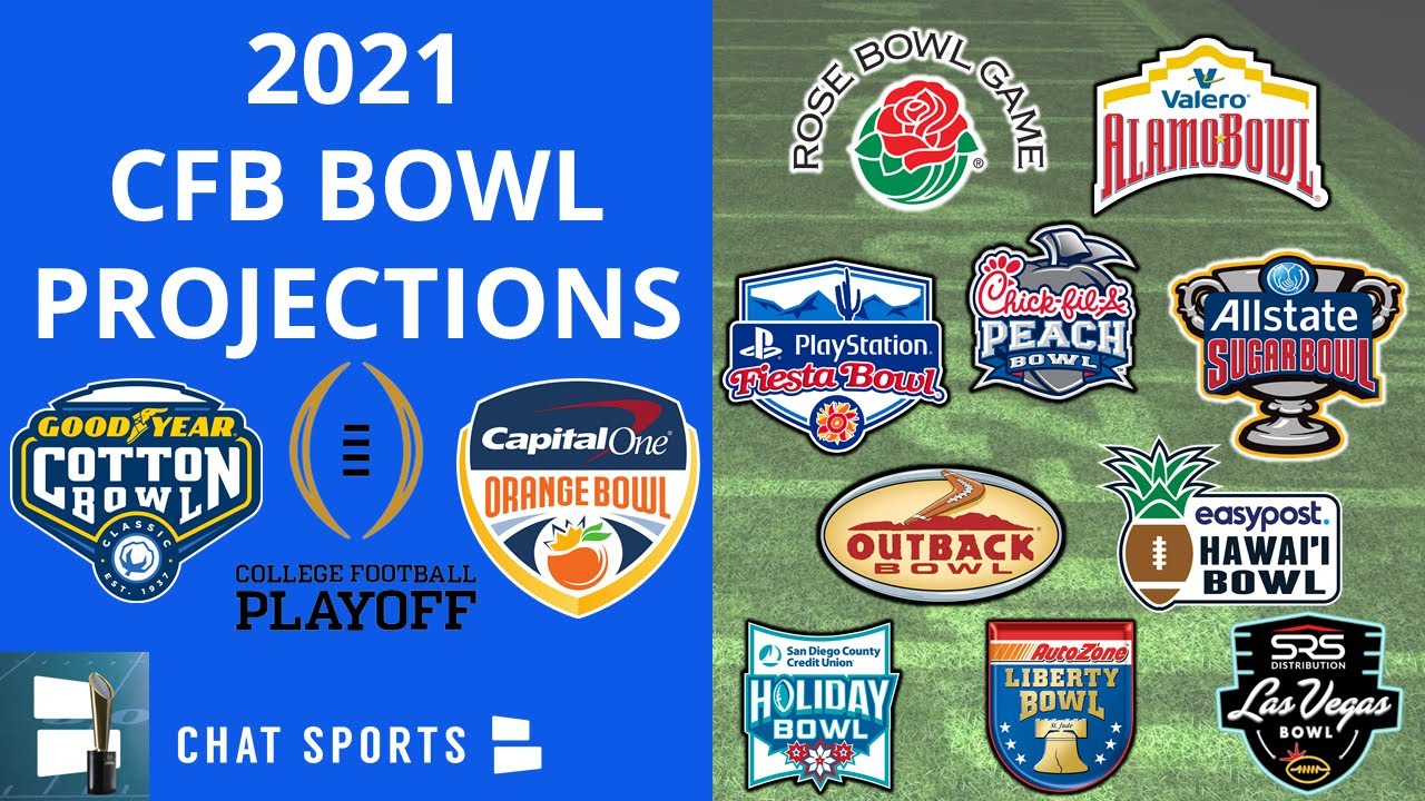 College Football Bowl Predictions 2021: UPDATED CFP Semifinals Match-ups + New Year's Six Bowl Games