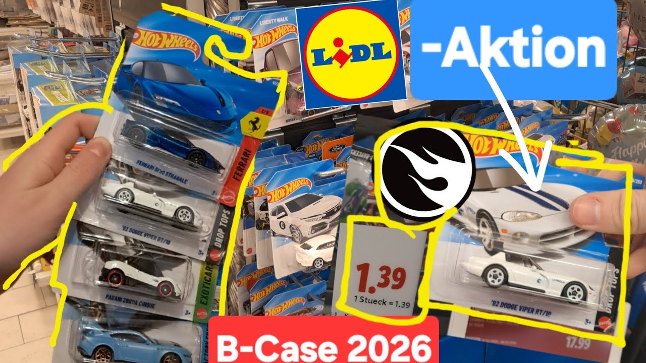 Hot Wheels Aktion im Lidl und B-Case 2026 ist da!!! | Hot Wheels Hunting 
