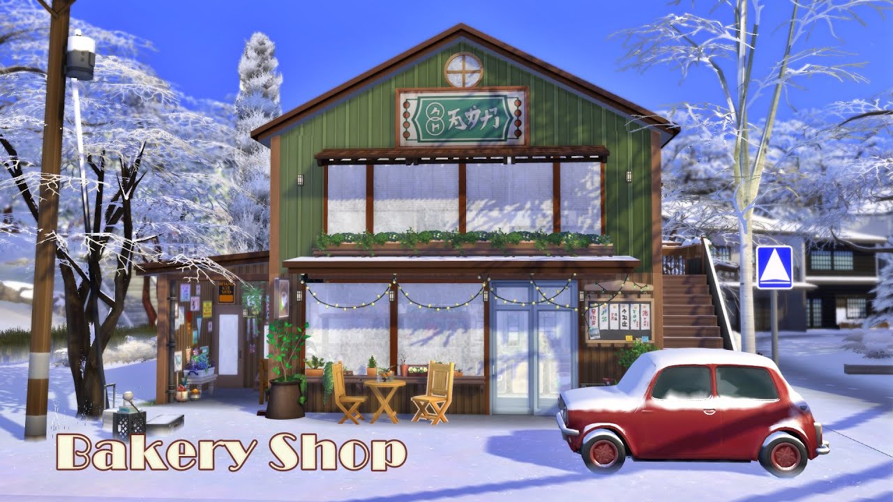 Я ПОСТРОИЛА ПЕКАРНЮ СИМС 4 / building Bakery Shop The Sims 4 | Speed build | NO CC
