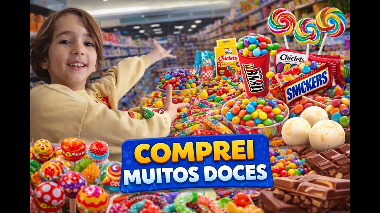 COMPRANDO VÁRIAS GULOSEIMAS PARA COLOCAR NA SACOLINHA SURPRESA DO MEU ANIVERSÁRIO DE 7 ANOS