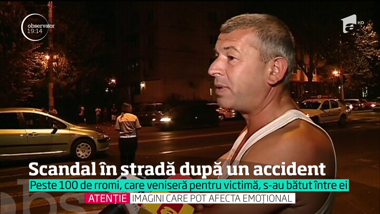 Un accident uşor s-a lăsat cu un scandal monstru, în Constanţa. Două clanuri rivale s-au luat e