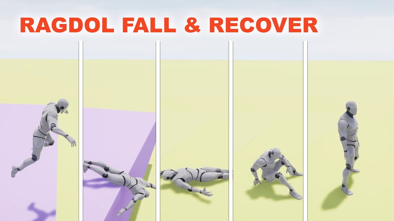 Unreal Fall and Recover from Ragdoll Part 1