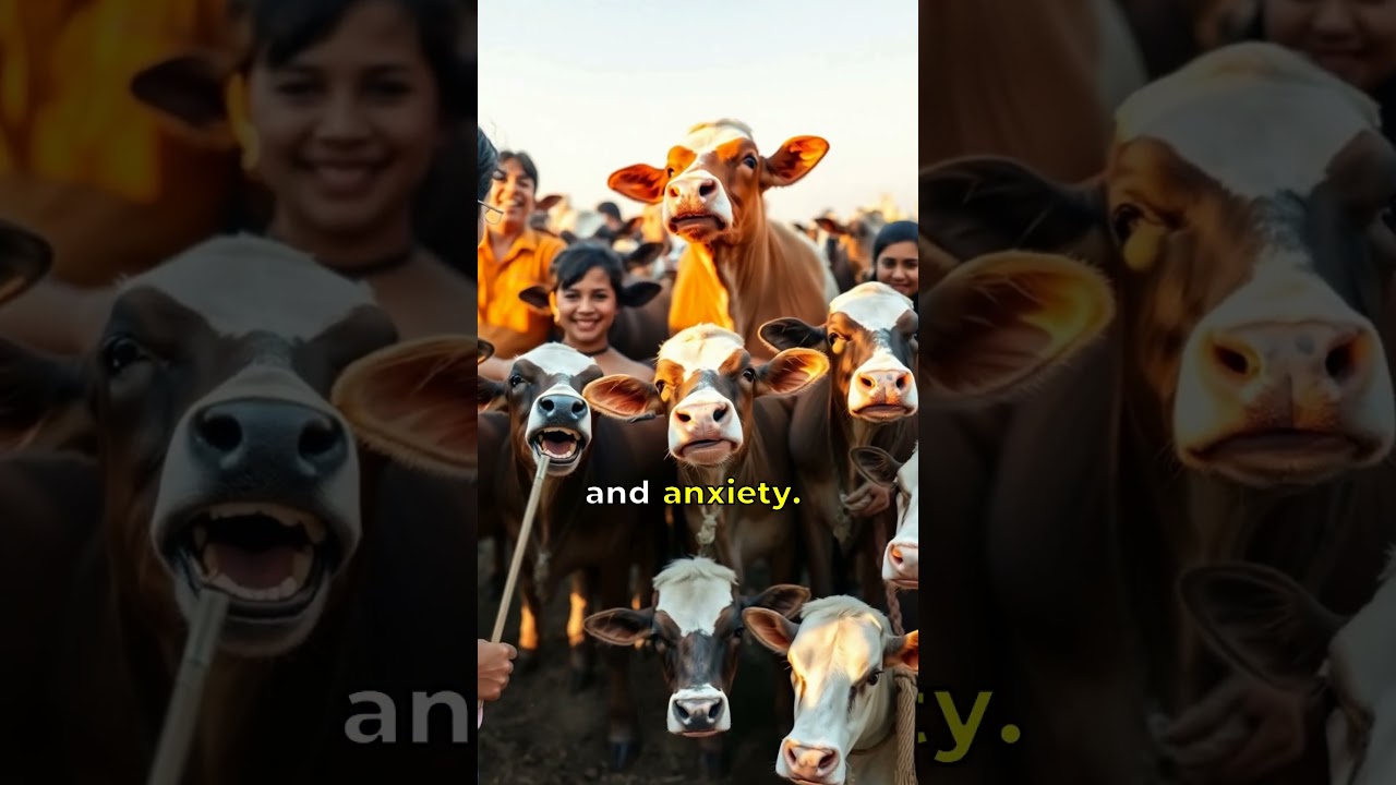 Power of Cow Hugging#CowHugging#animaltherapy #stressrelief #AnimalLovers#MentalHealth#FarmLife