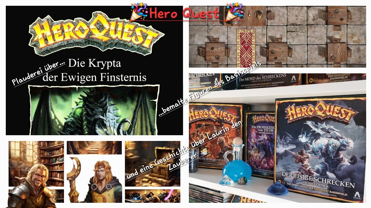 001Folge ✨️Hero Quest ✨️(in 4K)Gedanken über die Krypta, bemalte HQ22 Figuren und eine Geschichte 🎁😉
