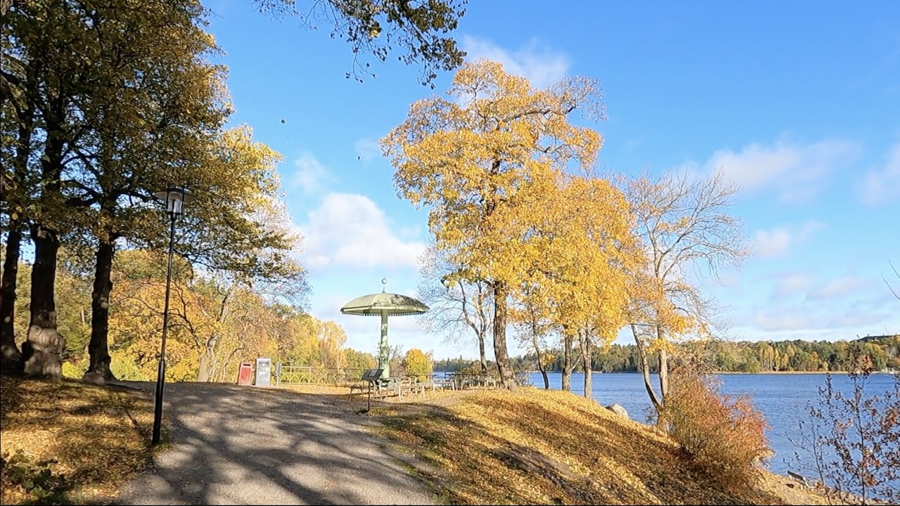 Stockholm Bellevue/Bellevueparken Near Hagaparken, Autumn Colours 