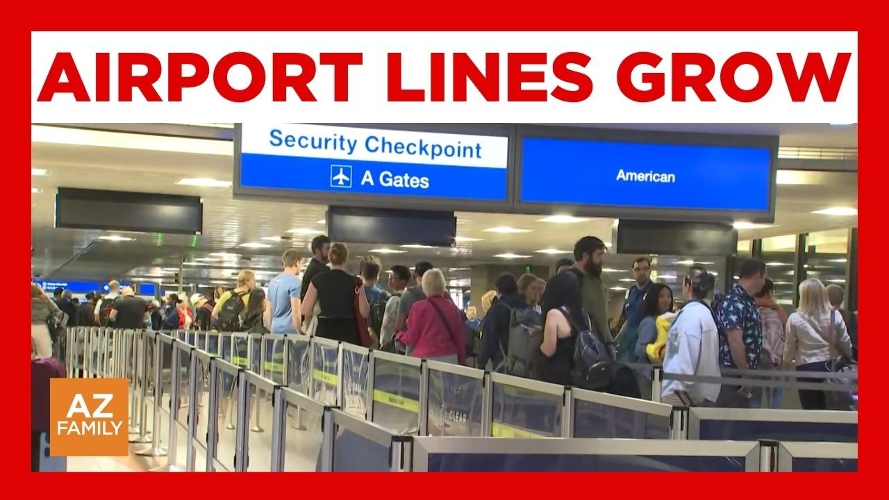 Некоторые пункты досмотра TSA в аэропорту Скай-Харбор закрыты из-за нехватки персонала.