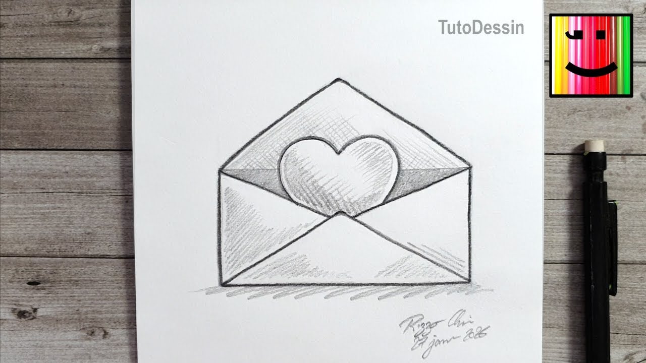 Comment dessiner une lettre avec un cœur à l’intérieur facilement